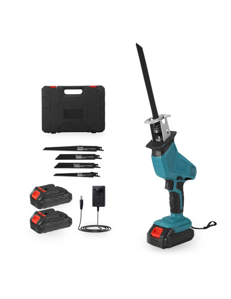 Sega Alternativa Doppia Batteria 48V Ricaricabile 4 Lame Potatura Legno Metallo