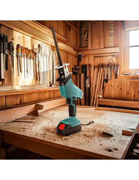 Sega Alternativa Doppia Batteria 48V Ricaricabile 4 Lame Potatura Legno Metallo