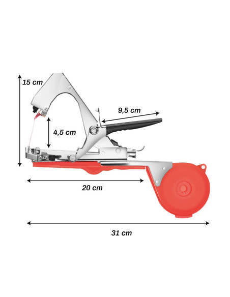 Pinza Legatrice Manuale a Nastro per Piante Spillatrice Giardinaggio e Vigneti