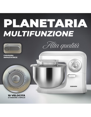 Impastatrice Planetaria DGBAVARIA 5L Acciaio...