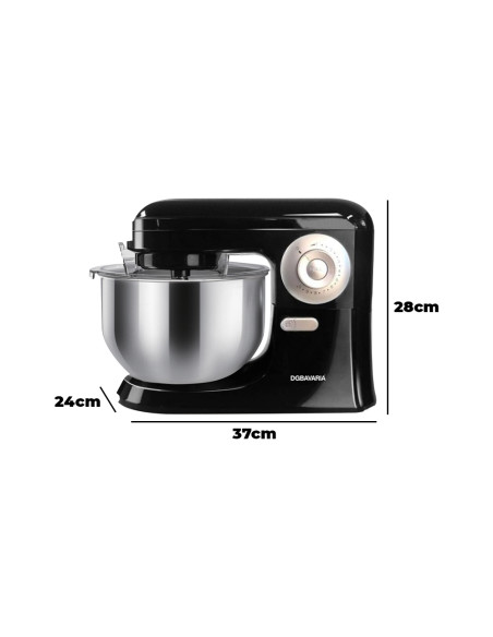Impastatrice Planetaria DGBAVARIA 5L Acciaio Inox 6 Velocità 700W con Accessori