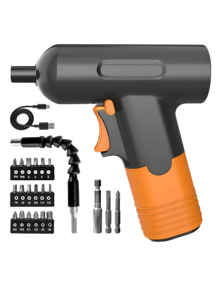 Mini Trapano Avvitatore Ricaricabile Batteria 3.7V Kit Mini Punte per Cacciavite