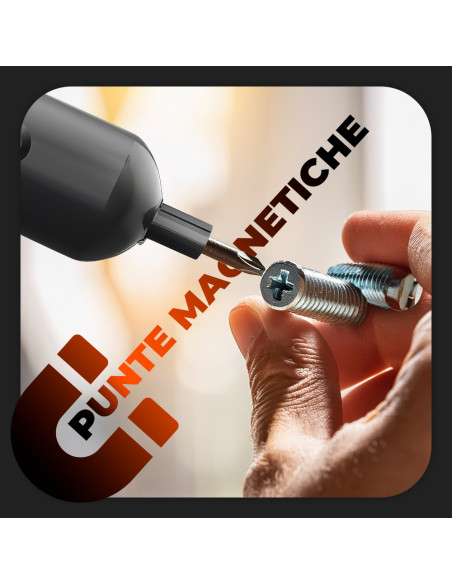 Mini Trapano Avvitatore Ricaricabile Batteria 3.7V Kit Mini Punte per Cacciavite