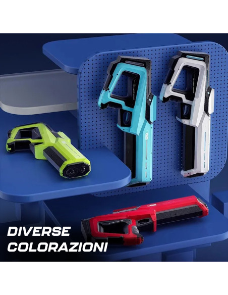 Pistola Elettrica ad Acqua Automatica Batteria Ricaricabile Lunga Distanza 10mt