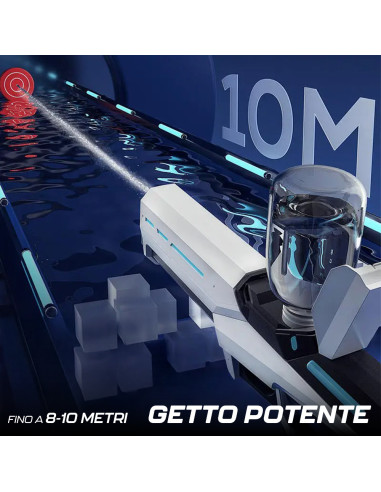 Pistola Elettrica ad Acqua Automatica Batteria...