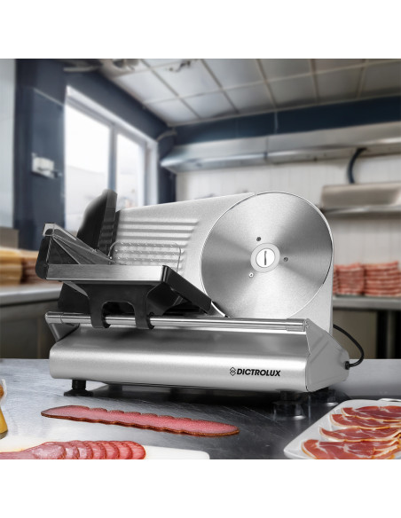 Affettatrice Elettrica Erice 150W Spessore Regolabile Lama in Acciaio 22cm