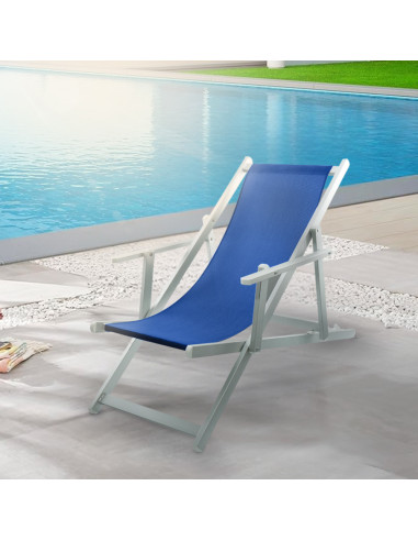 2pz Sedia Sdraio Pieghevole Napoli con...