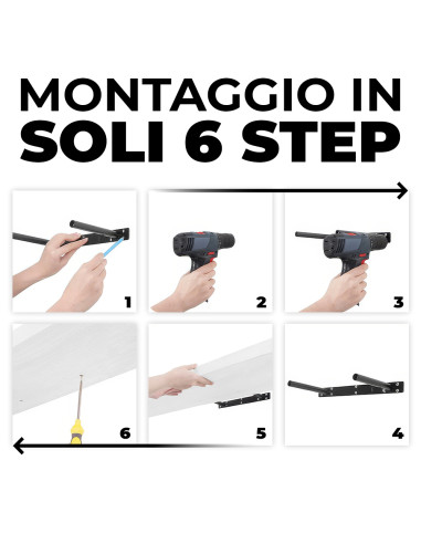 Mensola da Parete Portaoggetti 80x23.5x3.8...