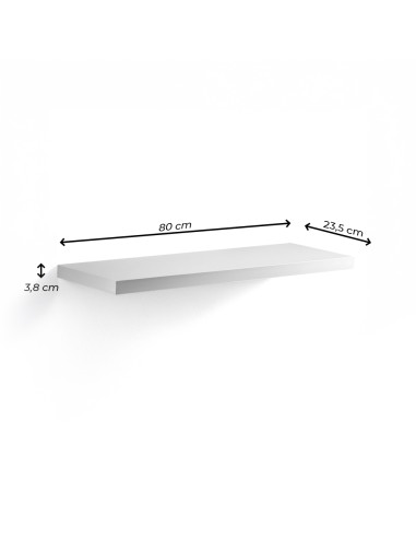 Mensola da Parete Portaoggetti 80x23.5x3.8...