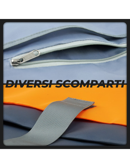 Zaino da Viaggio Ricarica USB Tessuto Tecnico Bagaglio a Mano da Cabina Porta PC