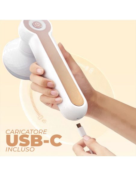 Mini Ferro da Stiro Ricaricabile 2 in 1 Portatile con Levapelucchi da Viaggio