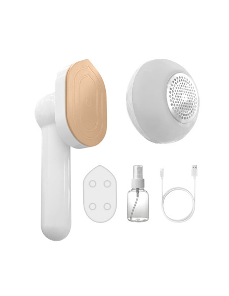 Mini Ferro da Stiro Ricaricabile 2 in 1 Portatile con Levapelucchi da Viaggio