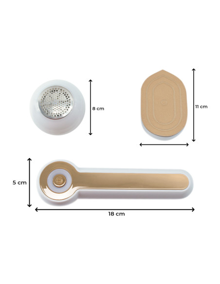 Mini Ferro da Stiro Ricaricabile 2 in 1 Portatile con Levapelucchi da Viaggio