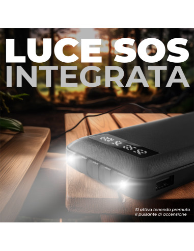 Power Bank 20000mAh Caricabatterie Rapido...