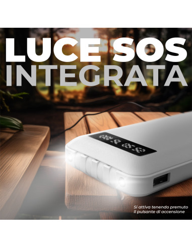 Power Bank 20000mAh Caricabatterie Rapido...