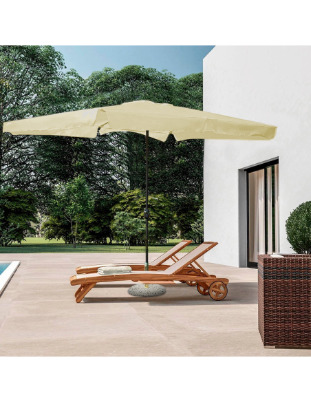 Ombrellone IMPERIA Palo Centrale 6 Stecche Rettangolare 3x2mt da Giardino