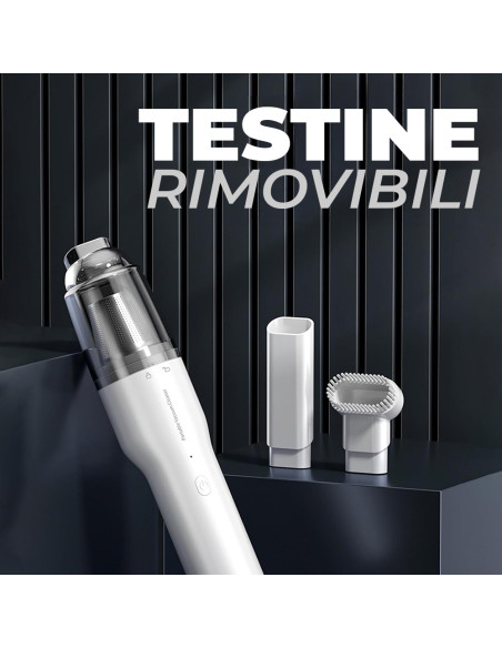 Mini Aspirapolvere Soffiatore Ricaricabile Portatile con Filtro per Casa e Auto