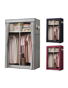 Armadio Guardaroba in Tessuto 2 Ante da Campeggio con...