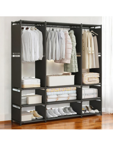 Armadio Guardaroba in Tessuto Scaffale...