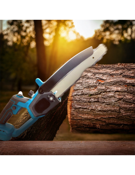 Motosega Elettrica Lama 8" Doppia Batteria 48V ad Olio Portatile con Valigetta