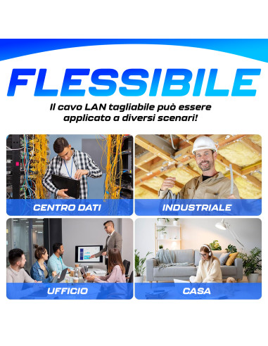 Cavo Ethernet 100mt CAT6 FTP Cavo di Rete LAN...