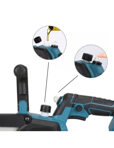 Motosega Elettrica Lama 8" Doppia Batteria 48V...