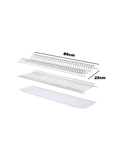 Coppia di Pensili da Incasso 86cm Scolapiatti...