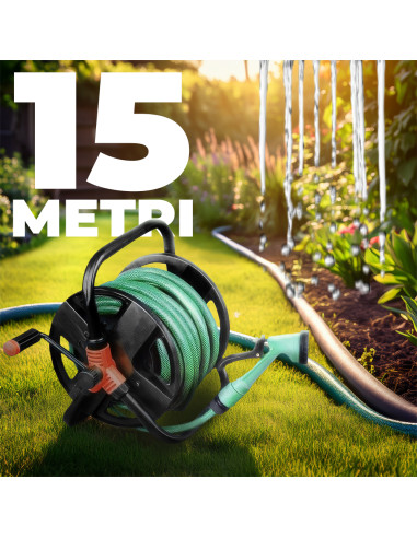 Avvolgitubo dell'Acqua da Giardino Manuale Tubo...
