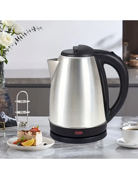 Bollitore Acqua Elettrico da 1500W capacità 1.8lt in Acciaio con Base Girevole