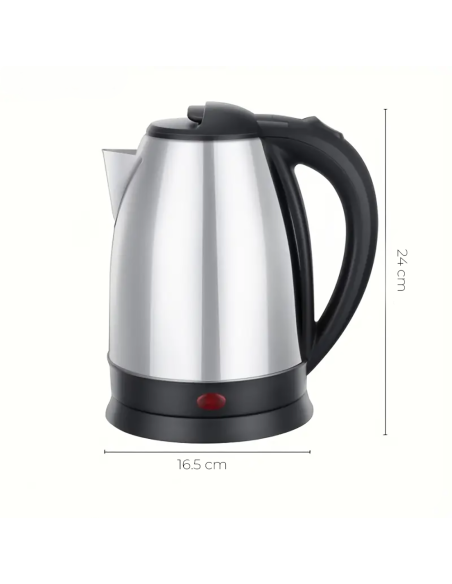 Bollitore Acqua Elettrico da 1500W capacità 1.8lt in Acciaio con Base Girevole