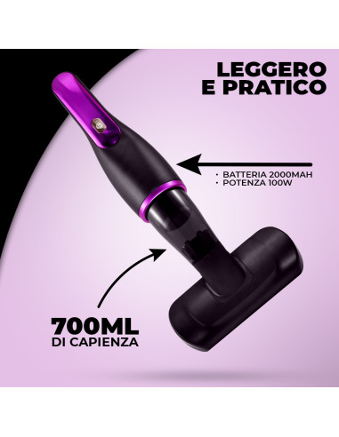 Aspirapolvere Wireless 100W Aspirabriciole Auto...