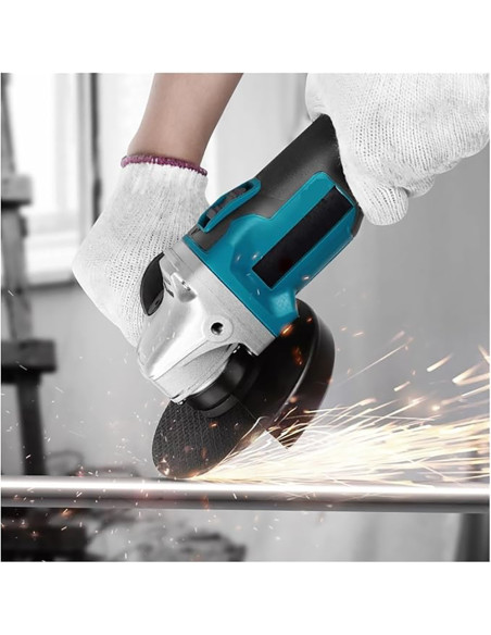 Smerigliatrice Angolare Cordless Elettrica Doppia Batteria 48V Disco Metallo 5"