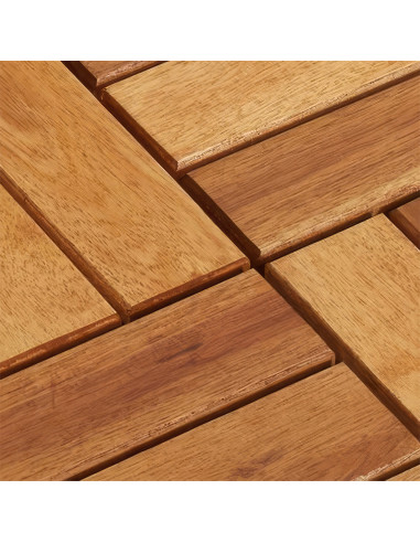 Pack 6 Piastrelle Legno di Acacia Effetto Legno...