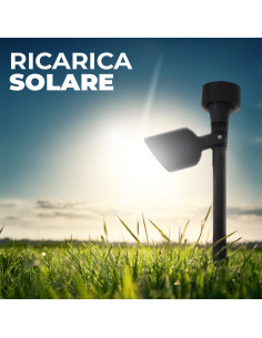 Lampada Ricarica Solare 37cm da Esterno Picchetto... 2