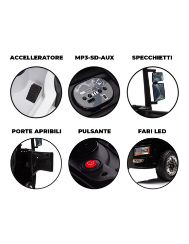 Macchina Elettrica per Bambini LT989  SCANIA...