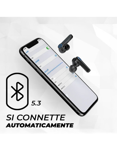 Auricolari Wireless Touch Cuffie Bluetooth 5.3...