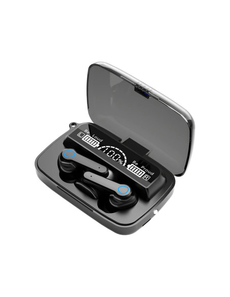 Auricolari Wireless Touch Cuffie Bluetooth 5.3 Microfono Display LED Senza Fili