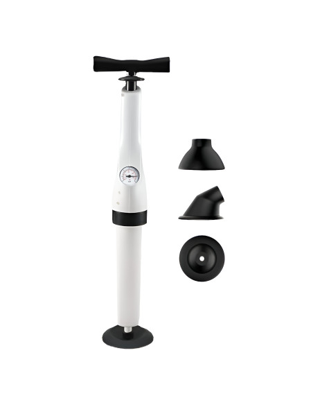 Stura Lavandini Manometro a Pressione Pistone Gonfiatore Scarico WC Lavandino