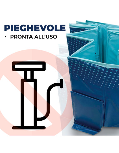 Piscina Rigida Pieghevole Non Gonfiabile PVC...