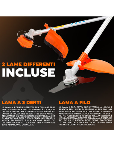 Decespugliatore a Zaino 52cc a Scoppio...