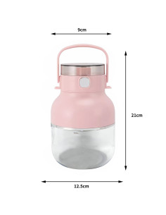 Frullatore Mixer Elettrico Ricaricabile Portatile 500ml Senza Fili con Cannuccia