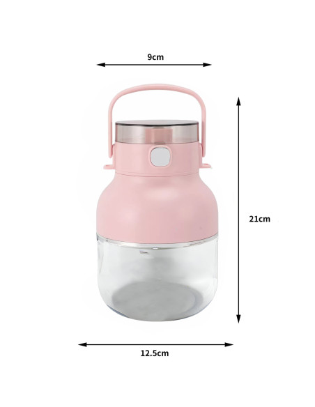 Frullatore Mixer Elettrico Ricaricabile Portatile 500ml Senza Fili con Cannuccia