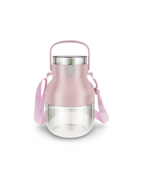 Frullatore Mixer Elettrico Ricaricabile Portatile 500ml Senza Fili con Cannuccia