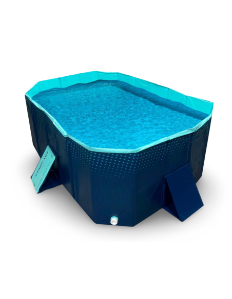 Piscina Rigida Pieghevole Non Gonfiabile PVC Capacità 330lt per Bambini e Cani