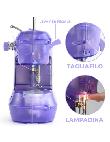 Mini Macchina da Cucire Elettrica a Pedale...