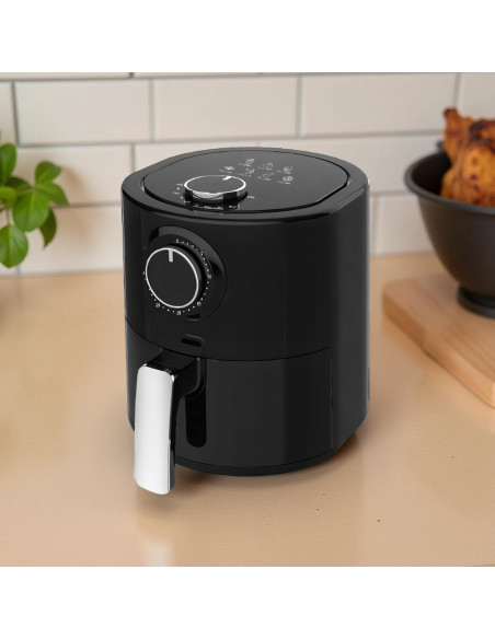 Friggitrice ad Aria 1000W capacità 4.5lt con Cestello Temperatura Regolabile