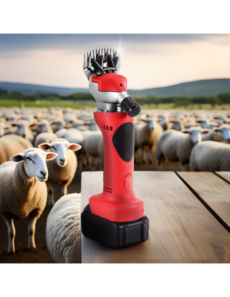 Tosatrice per Pecore Doppia Batteria 48V Ricaricabile Kit Acessori e Valigetta