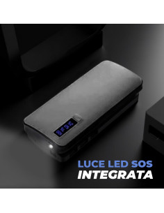 Power Bank 20000mAh Caricabatterie Multiplo Rapido Portatile Cavo USB 3 Ingressi