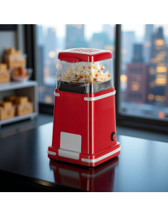Macchina per Popcorn 1200W ad Aria Calda Rosso con... 2