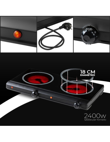 Piastra Elettrica Cottura Infrarossi in...